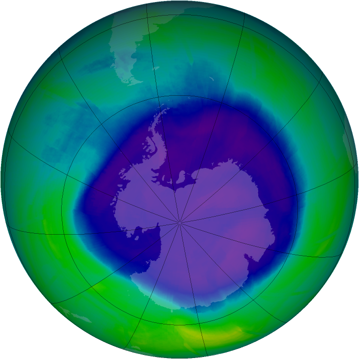 Ozone Map 2008-09-20